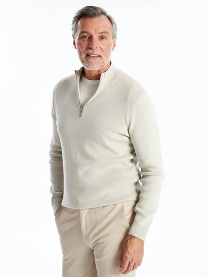 SANTIAGO - PULL ZIPPE GRIS