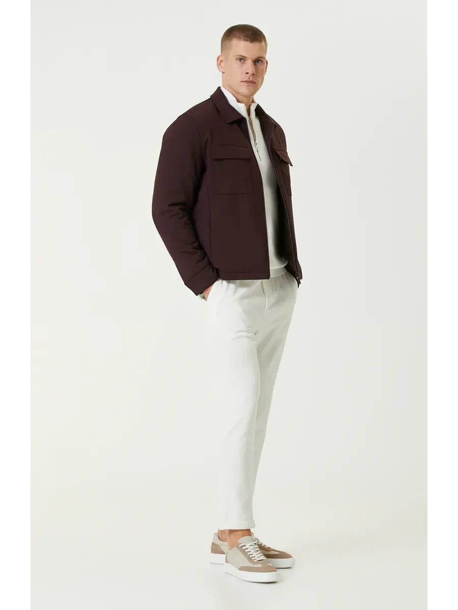SANTIAGO - PULL ZIPPE BLANC