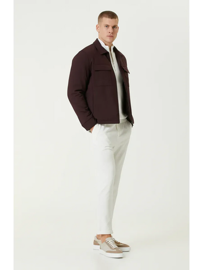 SANTIAGO - PULL ZIPPE BLANC