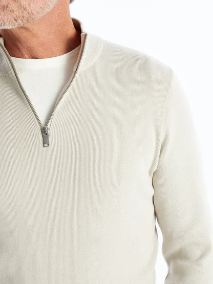 SANTIAGO - PULL ZIPPE GRIS
